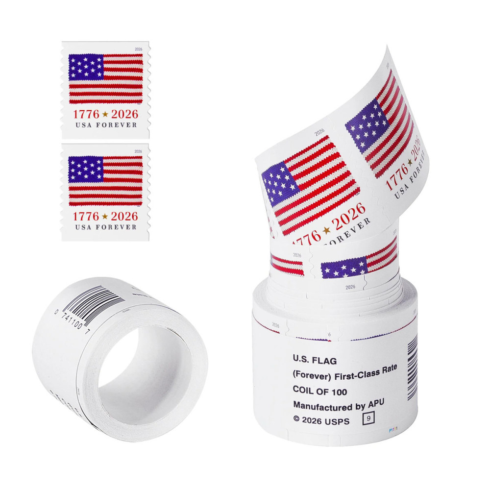 (2026) U.S. Flag Forever Stamps, Roll of 100