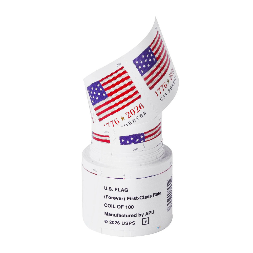 (2026) U.S. Flag Forever Stamps, Roll of 100